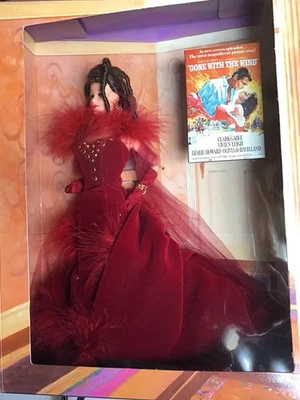 NEW HOLLYWOOD LEGENDS COLLECTION 1994 MATTEL BARBIE AS SCARLETT O'HARA RED DRESS - Image 1 of 4