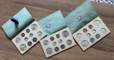 1954 P-D-S Uncirculated US Mint Silver Set | Nice Original Coins with Holder - Image 1 of 4