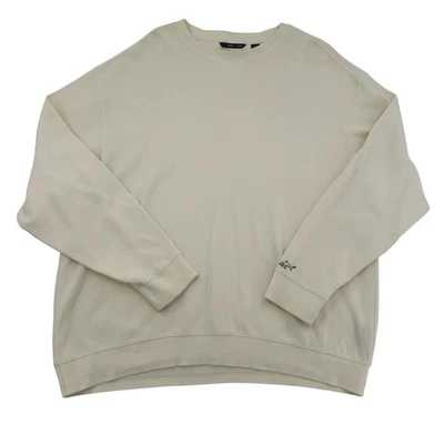 Greg Norman Preppy White Pullover Sweatshirt Long Sleeves Athletic Soft Men XXL - Image 1 of 4