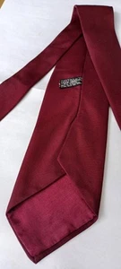 MENS TOOTAL VINTAGE 1950S BLACK QUALITY PLAIN BURGUNDY TIE GOODWOOD/REVIVALIST - Picture 1 of 14