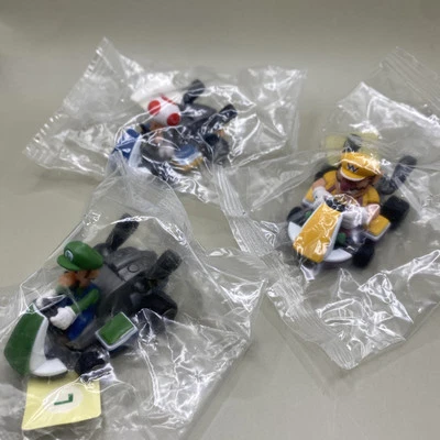 (3) TOMY Nintendo Super Mario Kart Pull-Back Racers Warrior, Toad, Luigi Foto 1 de 4