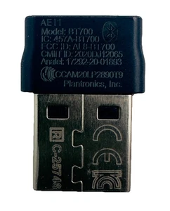 Plantronics Poly BT700 Bluetooth Dongle USB-A Adapter - Zdjęcie 1 z 3