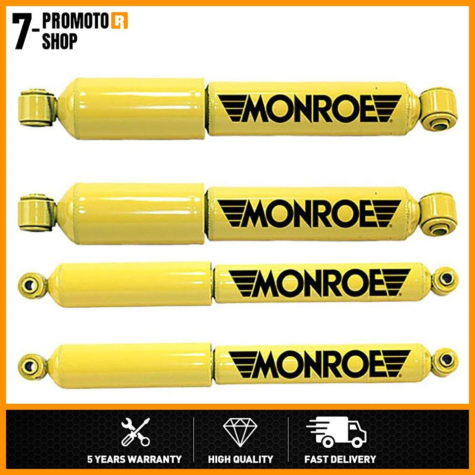 4 Monroe Shocks & Struts Front Rear Shock Absorber For 1978-1991 Chevrolet G30 - Image 1 of 3