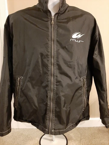 Michael Waltrip Racing Team Issue Men's Large Jacket Toyota Truex Bowyer NASCAR Cover