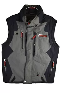 Spyder Mens Ski Snow Vest Grey Outdoors Winter Sports Skiing Size S - Picture 1 of 13
