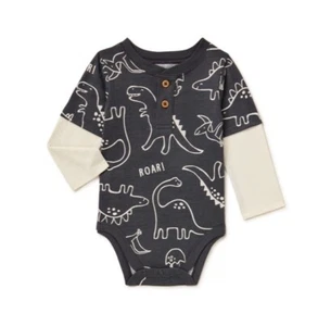 GARANIMALS Baby Boy 24M Dinosaur Bodysuit Romper Long Sleeve - Picture 1 of 2