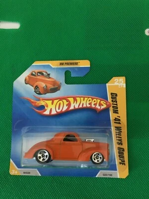 Hot Wheels 2009 New Models ~ CUSTOM '41 WILLYS COUPE ~ Orange B84 - Image 1 of 4