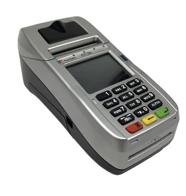 First Data FD130 EMV NFC Dial/IP Credit Card Machine Untested - Image 1 of 4