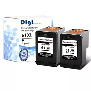 2 Stück 61XL Schwarz Tintenpatrone CH563W kompatibel mit HP Officejet 2620 2621 2622 - Bild 1 von 9