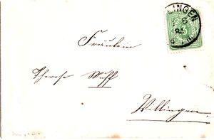 DR: Ortsbriefchen VILLINGEN mit 39 b (ba?); 1 - 8 - 84 - Bild 1 von 1