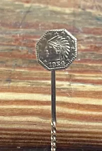 California Fractional Gold Piece 1854 Stick/Lapel Pin - Picture 1 of 7