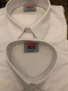 NEU 2ER-PACK DAVID LUKE MÄDCHEN KURZARMBLUSE WEISS SCHULUNIFORM - Bild 1 von 4