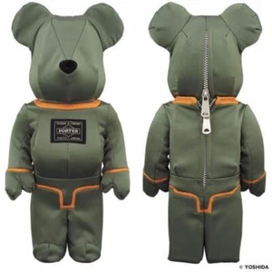 BE@RBRICK PORTER 400% TANKER SAGE GREEN Bear Brick MEDICOM TOY Porter Y - Picture 1 of 4