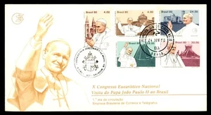 Mayfairstamps Brazil FDC 1980 Pope John Paul II Combo First Day Cover aas_22721 - Picture 1 of 2