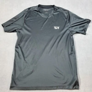Mountain Hardwear Shirt Mens Medium Black Activewear Stretch Short Sleeve  - Picture 1 of 12