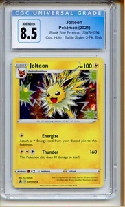 Pokémon GCC Jolteon SWSH Black Star Promos 2021 SWSH094 Olo - CGC 8,5 - Foto 1 di 2