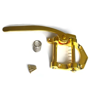 Bigsby Style Gold Tremolo Vibrato Saitenhalter Gitarre Upgrade - flache Halterung - Bild 1 von 3
