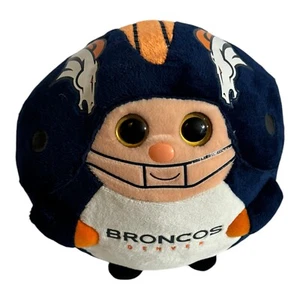 Ty Beanie Ballz NFL Denver Broncos Plush Stuffed Animal 7" Football Souvenir - Picture 1 of 15