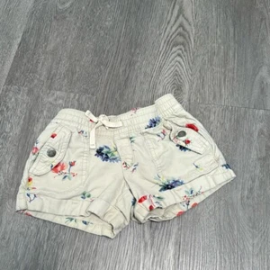 Girl's GAP Tan Floral Summer Elastic Waistband Shorts Size XS - Picture 1 of 5