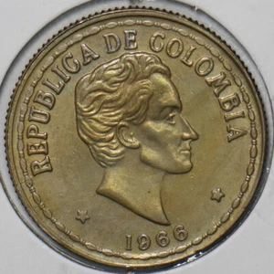 Colombia 1966 20 Centavos Eagle animal 152161 combine shipping - Picture 1 of 2