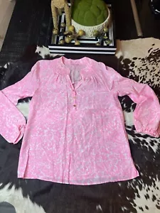 Lilly Pulitzer Elsa Top Silk XS Pink C1 NWOT - Picture 1 of 9