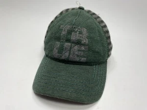 Rare True Religion Hat NWT Spruce Green OSFA Leather Strapback - Picture 1 of 8