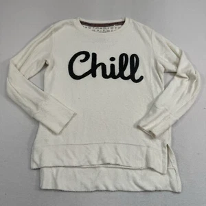 Royce Brand Long Sleeve Chill Logo Shirt Womens Size Small Cream Gray - Picture 1 of 8