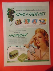 Pubblicità stampa arte sapone bellezza PALMOLIVE 1942 - Foto 1 di 1