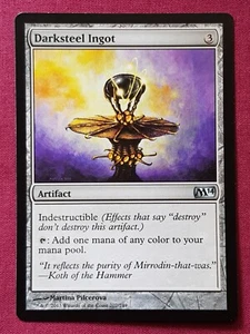 Magic The Gathering 2014 CORE SET M14 DARKSTEEL INGOT artifact card MTG - Picture 1 of 2