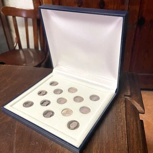 13 monedas arras de plata en estuche de regalo, pontífices y reyes españoles - Picture 1 of 4
