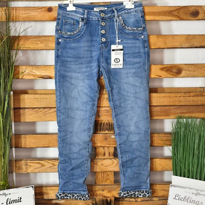 KAROSTAR DAMEN JEANS LEO DENIM COLLECTION BAGGY HOSE Gr. 38 bis 48 TOP AKTUELL