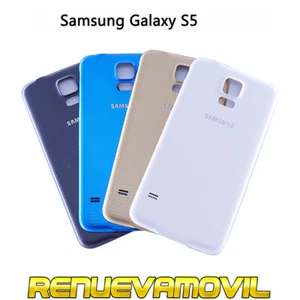 Tapa Trasera Original De Bateria Para Samsung Galaxy S5 i9600 Negra Oro Blanca - Imagen 1 de 14