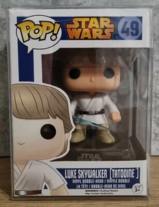 Funko Pop Vinyl - Star Wars - Luke Skywalker (Tatooine) #49 + Protector - Picture 1 of 11