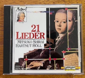 Mozart: 21 Lieder von Mitsuko Shirai, Hartmut Höll (CD, 1990, LaserLight Digital) - Bild 1 von 2
