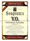 Man Cave S Seagram's V.O. Canadian Whisky Brewery Man Cave Diner Metal Tin Sign