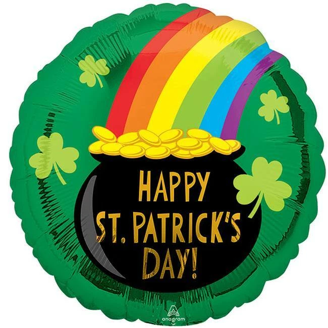 Украшения на день Святого Патрика горшок из золотой фольги воздушный шар 17 дюймов - Изображение 1 из 1