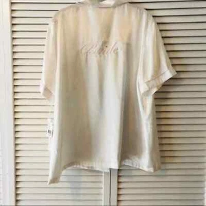 Linea Donatella Bride Embroidered Boyfriend top XL  - Picture 1 of 8