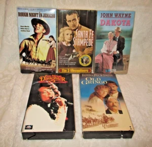 VHS Tapes~Variety of Titles~Old Gringo~Dakota~Santa Fe Stampede~Rough Night in.. - Imagen 1 de 8