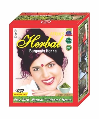 Натуральный цвет волос RKS AFRIN для женщин и мужчин | бордовый травяной цвет волос | - Изображение 1 из 4