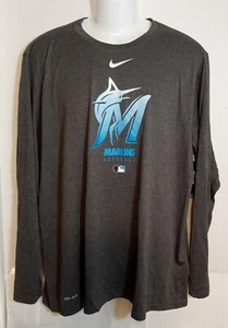 Florida Marlins Nike MLB Authentic Collections Men's LS Shirt 2XL - Picture 1 of 5