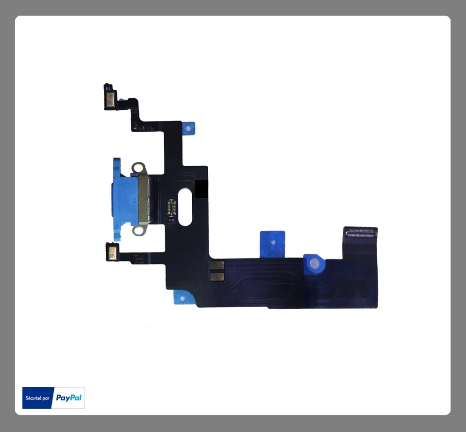 IPHONE XR Flex Button Cable Connector Port Loading Charging Flex Connector Blue - Image 1 of 1