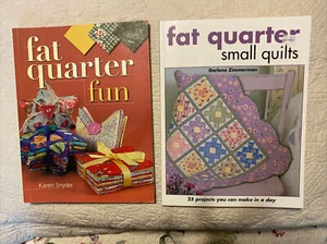 lot of  2 Quilt Books FAT QUARTER FUN, SMALL QUILTS. - Picture 1 of 2