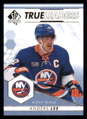 2022-23 SP Authentic True Leaders Blue #TL24 Anders Lee - Image 1 of 2