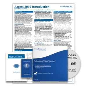 Curso tutorial de capacitación de lujo Microsoft Access 2019 con guía de referencia rápida - Imagen 1 de 4