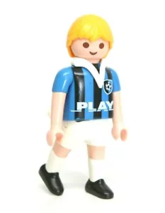 Playmobil Figurina Calciatore con Capelli Biondi Gamba da Calcio 4700 - Foto 1 di 1