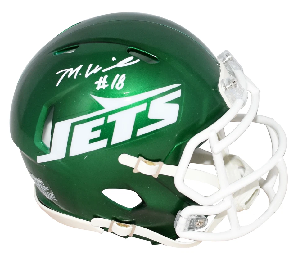 MIKE WILLIAMS AUTOGRAPHED NEW YORK JETS SPEED MINI HELMET BECKETT - Image 1 of 1