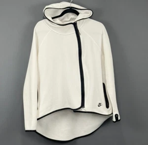 Nike Sportswear Tech Fleece Cape Damen Large weiß durchgehender Reißverschluss Langarm Kapuze - Bild 1 von 12