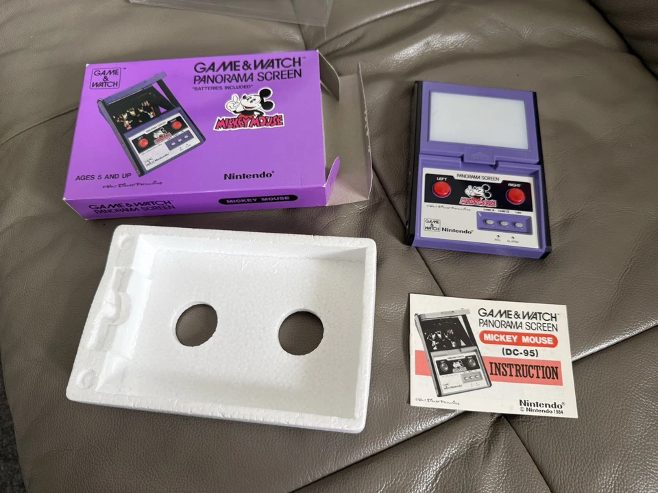 Nintendo Game & Watch Mickey Mouse Panorama Boxed Mint - Photo 1/3