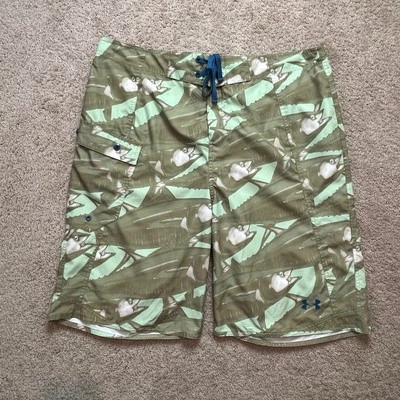 Pantalones cortos Under Armour UA School Board para hombre talla 40 baúles de pescado verde azul Foto 1 de 4