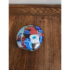 Pisapapeles de vidrio artístico revuelto bastones de murina de Murano Millefiori - Imagen 1 de 3